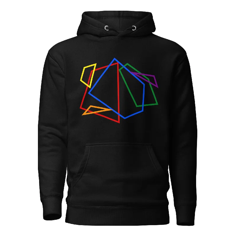 LGBTQ Pride Sweatshirt Hoodie - Geometric Lines