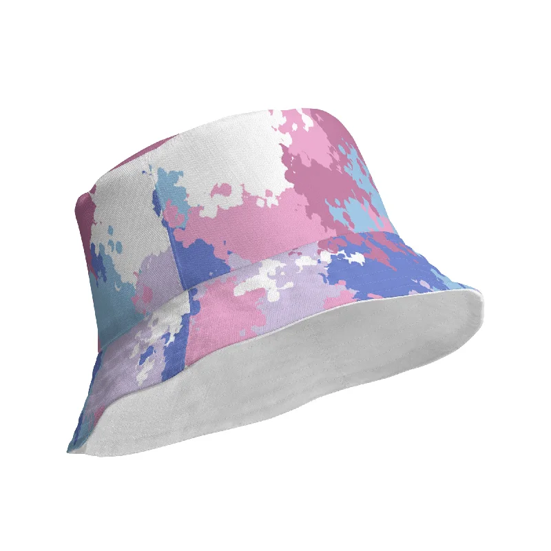 Bigender Pride Reversible Bucket Hat in Camo