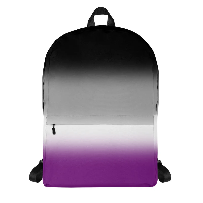 Asexual Ace Pride Backpack in Ombre