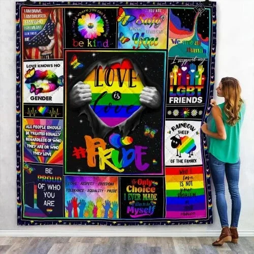 Love Is Love Lgbt Pride Blanket Love No Gender Bi Pride Blankets We Are All Human Blanket Trans Lesbian Blankets Love Is Love Lgbt Pride Blanket Love No Gender Bi Pride Blankets We Are All Human Blanket Trans Lesbian Blankets