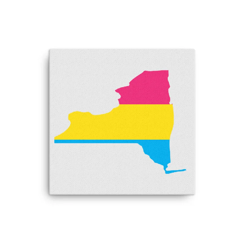 New York Pansexual Pan Pride Canvas Wall Art