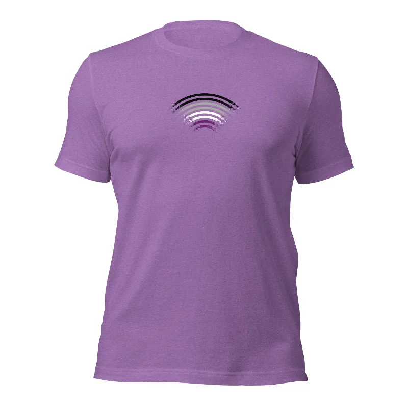 Affordable graphic tees for LGBTQ+ community events--Colorful Asexual Tee