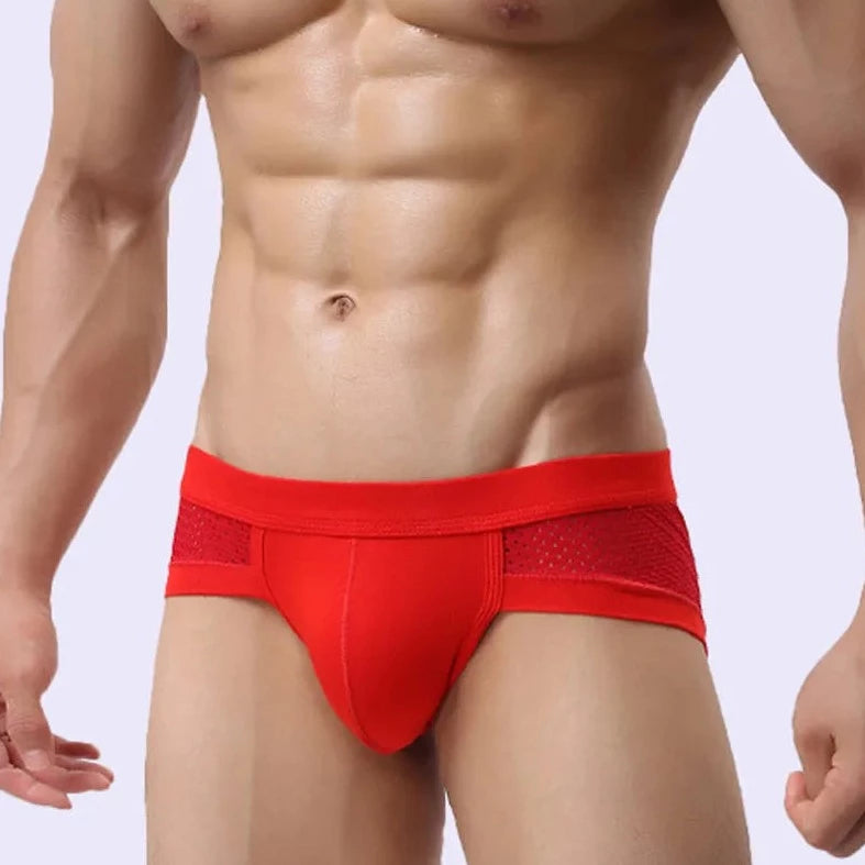 Men's Low Rise Breathable Mesh Briefs