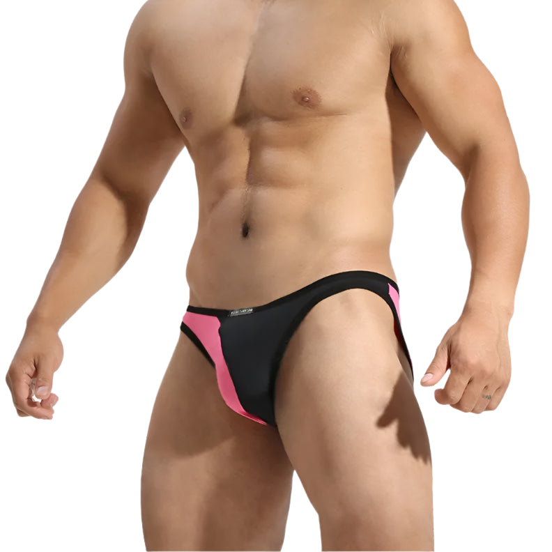 Men’s Slick Split-Panel Swim Briefs