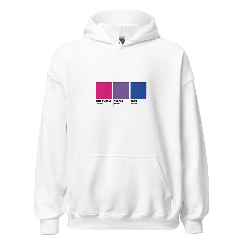 Best hoodies for transgender pride month--Bisexual Colors Swatch Unisex Hoodie