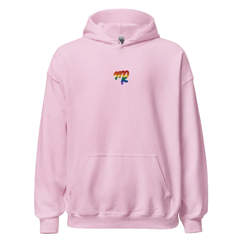 Affordable LGBTQ+ hoodies for everyday wear--Virgo Rainbow Embroidered Unisex Hoodie Affordable LGBTQ+ hoodies for everyday wear--Virgo Rainbow Embroidered Unisex Hoodie