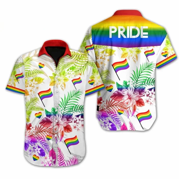 Beach Shirt Lgbt Pride Hawaiian 3D Men Shirt For Lgbt Community, Queer Lgbt, Lgbt History Month Beach Shirt Lgbt Pride Hawaiian 3D Men Shirt For Lgbt Community, Queer Lgbt, Lgbt History Month