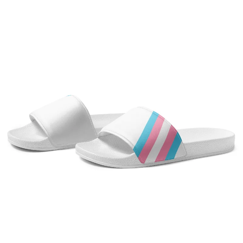 Transgender Diagonal Flag Colors LGBTQ+ Women's Slides