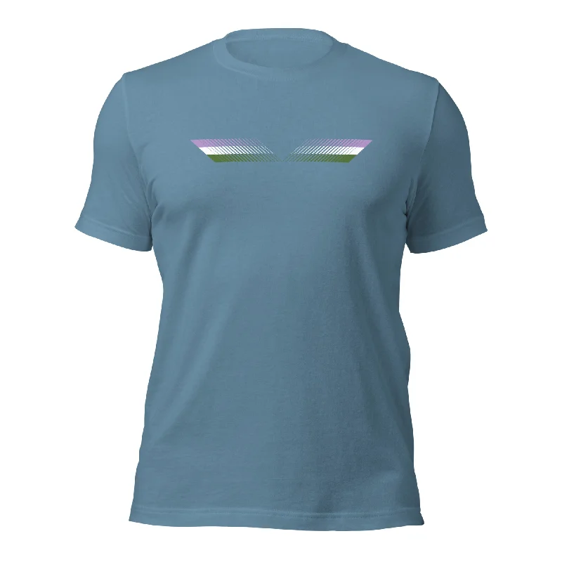 Graphic pride tees with customizable slogans and colors--Subtle Genderqueer Unique T-Shirt Graphic pride tees with customizable slogans and colors--Subtle Genderqueer Unique T-Shirt