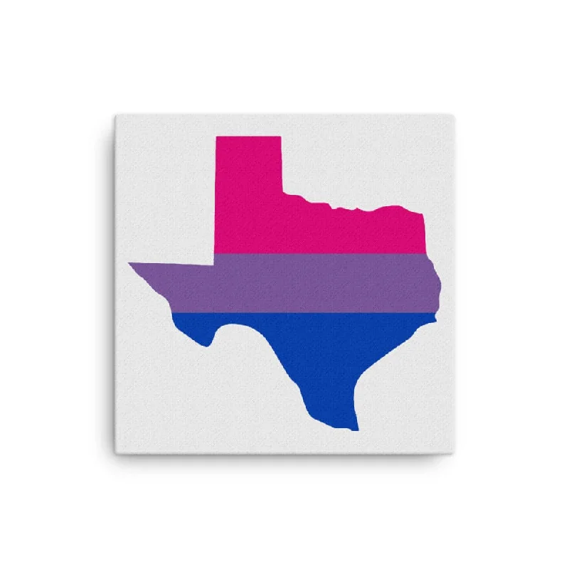 Texas Bisexual Bi Pride Canvas Wall Art