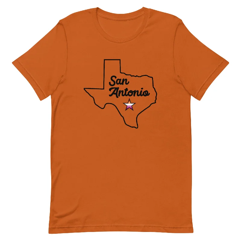 San Antonio Texas Lesbian Star Tshirt