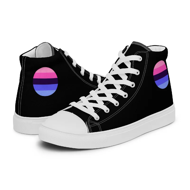 Omnisexual Pride Men’s High Top Canvas Athletic Shoes