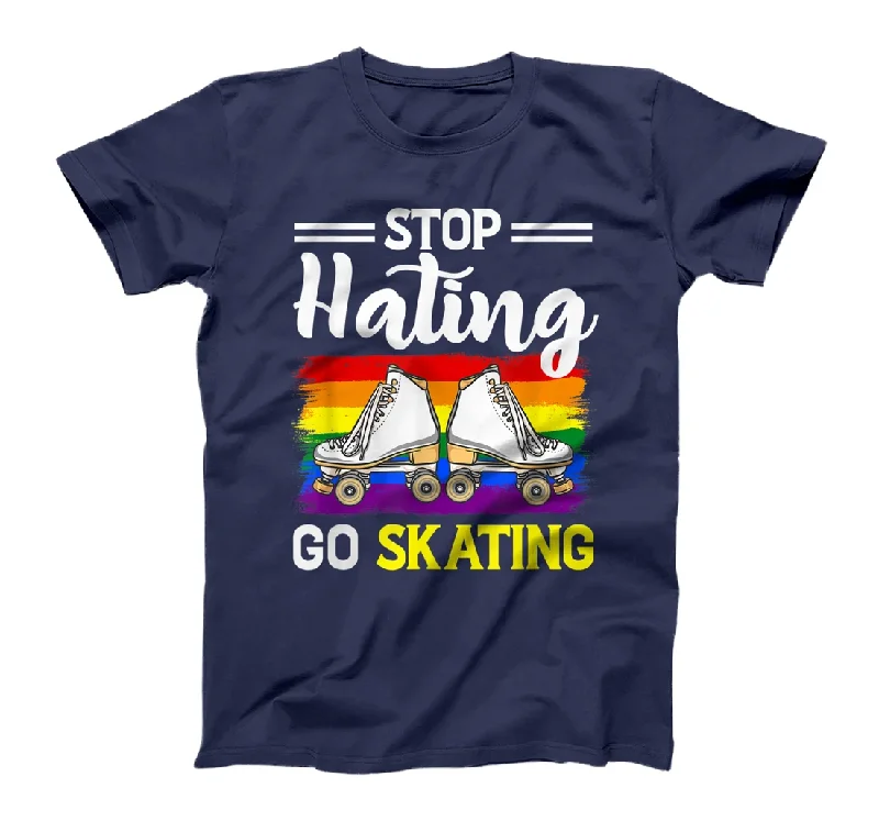 LGBT Shirt Skateboarding, Stop Hating Go Skating, Skate Pride Gay T Shirt