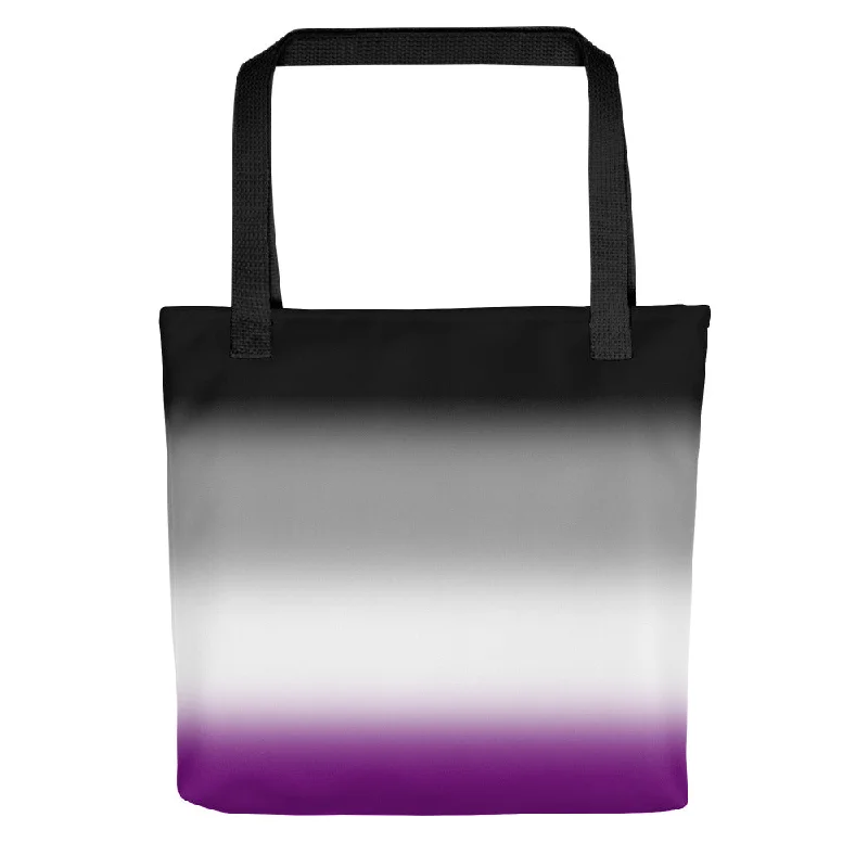 Asexual Ace Pride Tote Bag in Ombre
