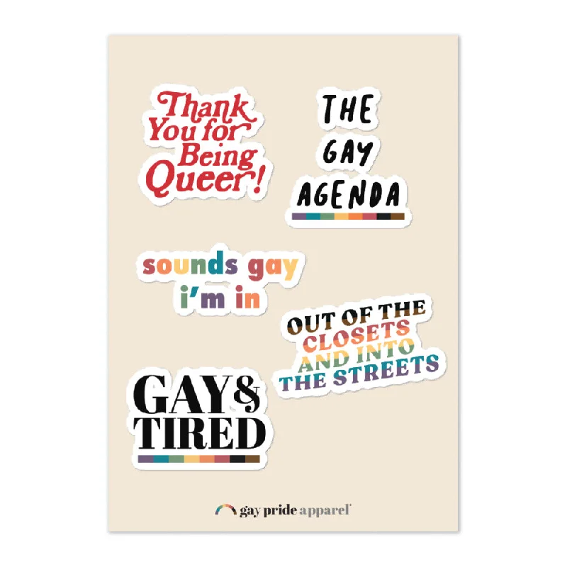 Random Gay Sticker Sheet