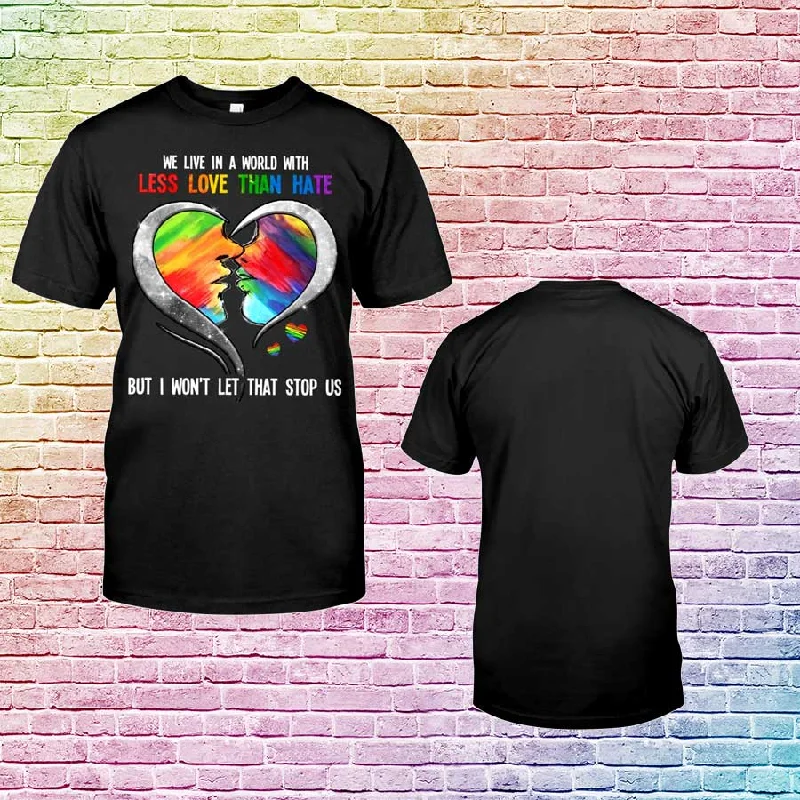Gaymer T Shirt, Lesbian Pride Shirt, We Live In A World With Less Love Than Hate, Pride Shirts Gaymer T Shirt, Lesbian Pride Shirt, We Live In A World With Less Love Than Hate, Pride Shirts