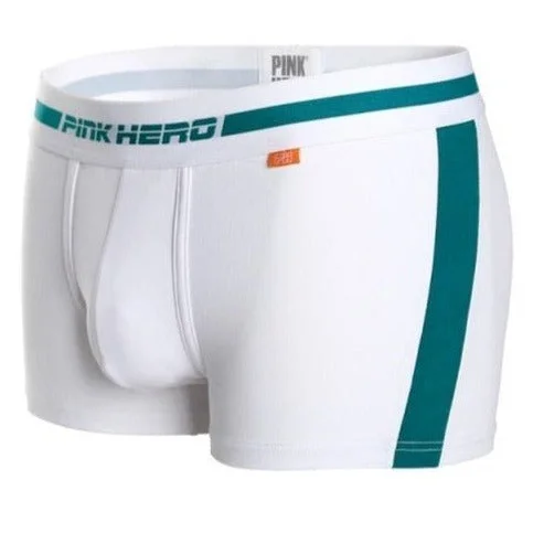 Pink Hero Men's Solid Stripe Boxer Briefs