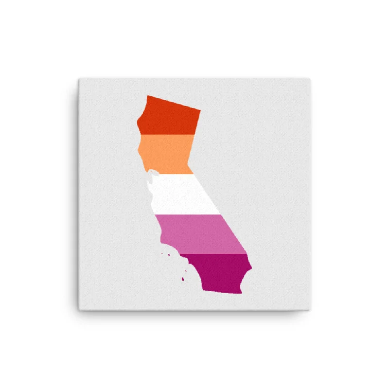 California Lesbian Pride Canvas Wall Art