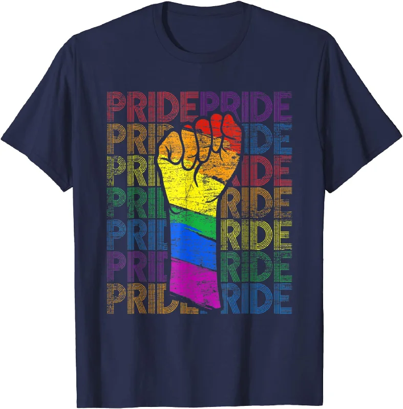 Pride Shirt For Gay, Pride Month Shirt, LGBT Rainbow Fist LGBTQ Gay Pride T-Shirt