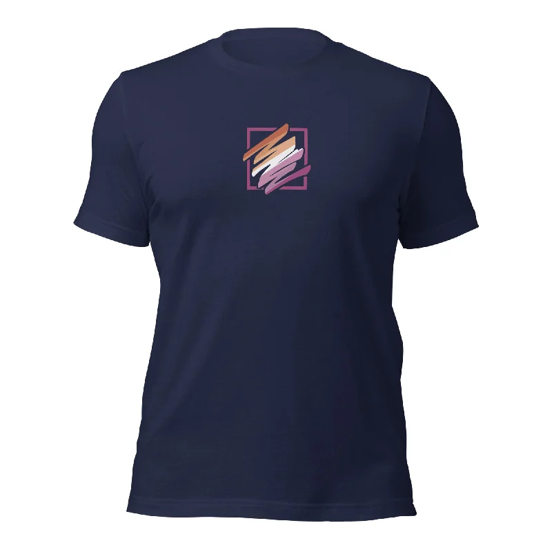 Graphic pride t-shirts with retro pride parade themes--Cute Lesbian Pride T-Shirt