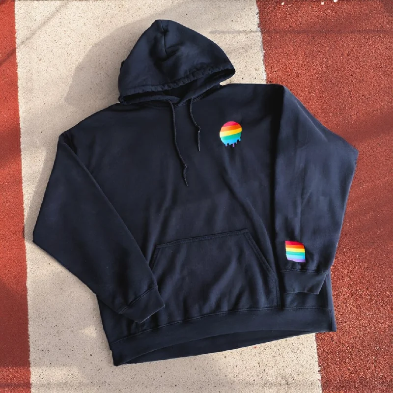 Affordable pride hoodies with rainbow designs--Premium Rainbow Pride Hoodie