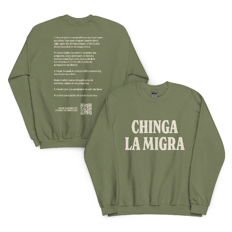 Hoodies with love wins and equality prints--Chinga La Migra Unisex Sweatshirt by Chaotic Good Hoodies with love wins and equality prints--Chinga La Migra Unisex Sweatshirt by Chaotic Good