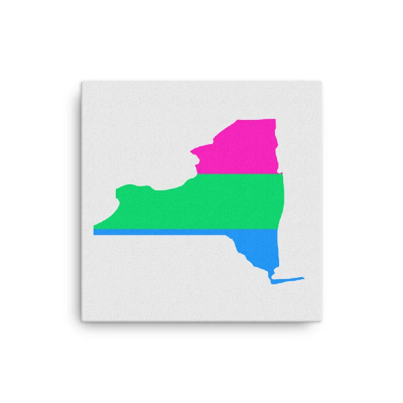 New York Polysexual Poly Pride Canvas Wall Art