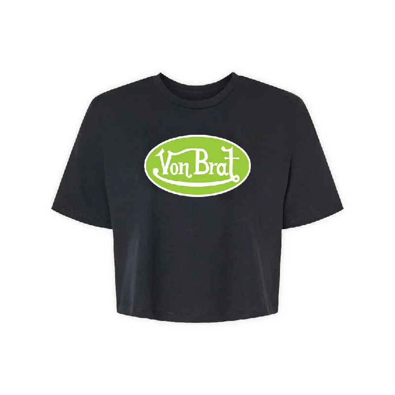 Soft breathable graphic tees for outdoor pride festivals--VonBrat - Crop Top Tee Shirt Soft breathable graphic tees for outdoor pride festivals--VonBrat - Crop Top Tee Shirt