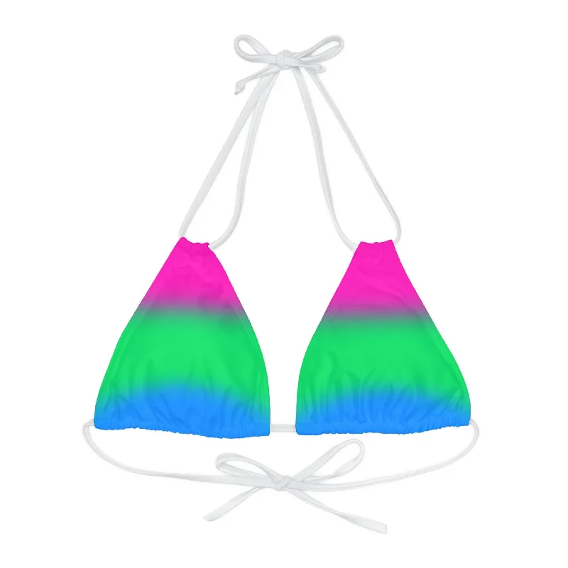 Polysexual Poly Pride Bikini Top - Ombre