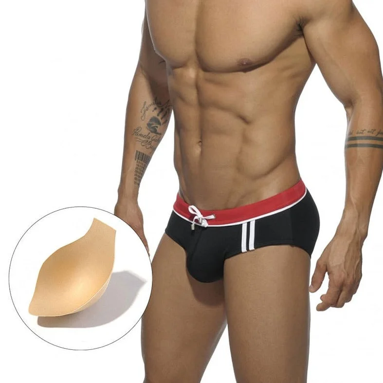 Side Stripe Swim Briefs