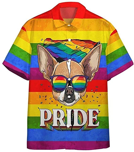 Pride 3D All Over Printed Hawaiian Shirt, Lgbt Hawaiian Pocket Shirt Unisex Full Print For Tropical Summer Pride 3D All Over Printed Hawaiian Shirt, Lgbt Hawaiian Pocket Shirt Unisex Full Print For Tropical Summer