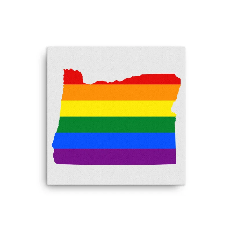 Oregon LGBTQ Pride Canvas Wall Art