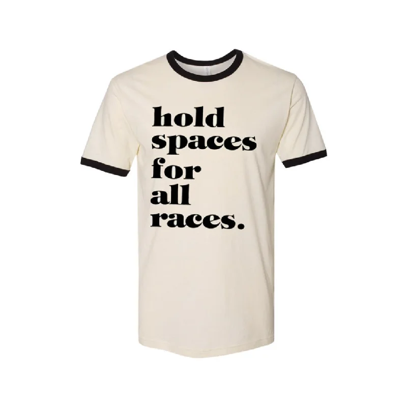 Graphic pride t-shirts with bold love is love prints--Hold Spaces For All Races