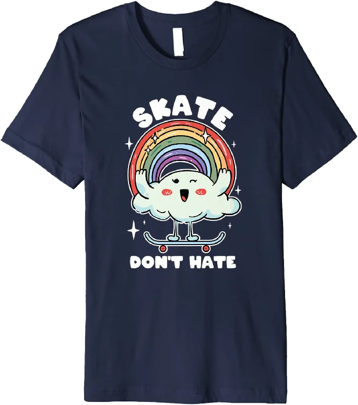 LGBT Rainbow T Shirt, Skateboard Pride Shirt, Skateboarding Gay T Shirt
