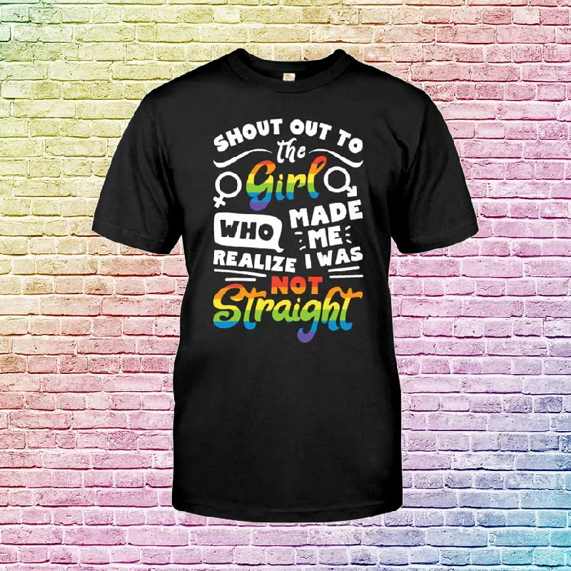 Lesbian Tshirt On Pride Month, Shout Out To The Girl Lesbian Pride LGBT Classic T-Shirt, Gift For Lesbian Girl Lesbian Tshirt On Pride Month, Shout Out To The Girl Lesbian Pride LGBT Classic T-Shirt, Gift For Lesbian Girl