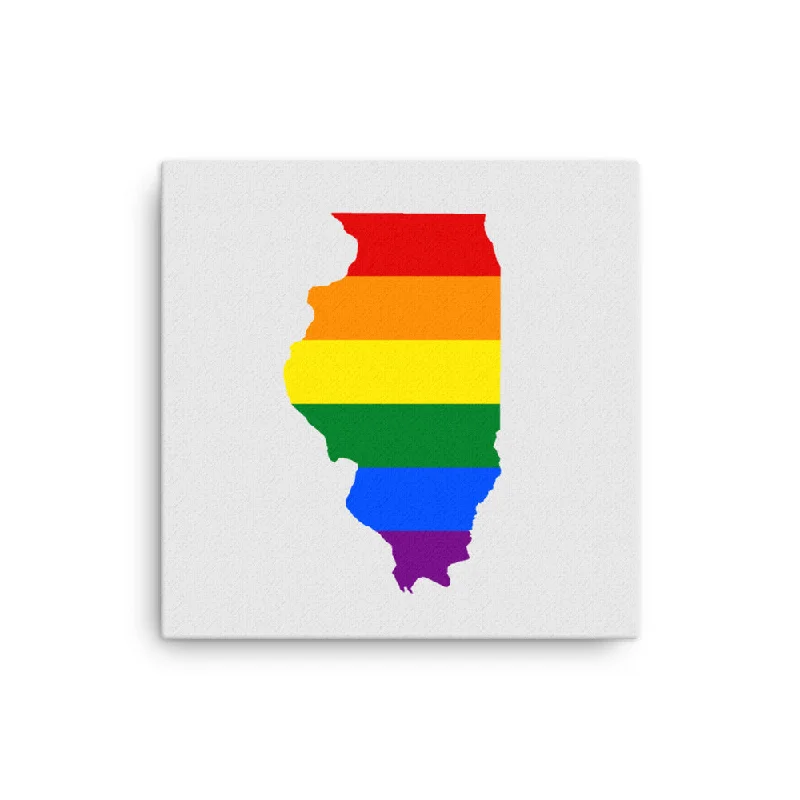 Illinois LGBTQ Pride Canvas Wall Art