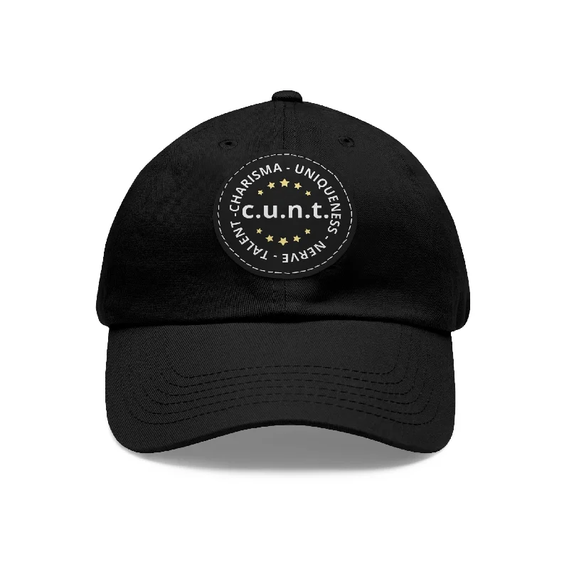 Charisma Uniqueness Nerve and Talent Hat with Round Patch