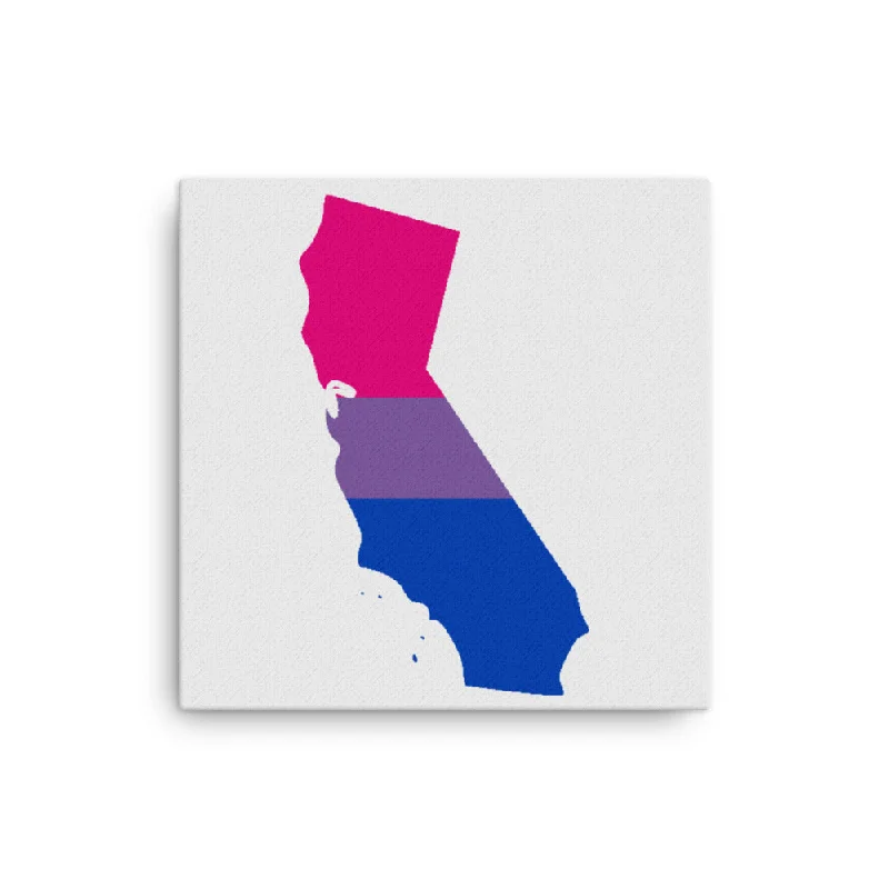 California Bisexual Bi Pride Canvas Wall Art