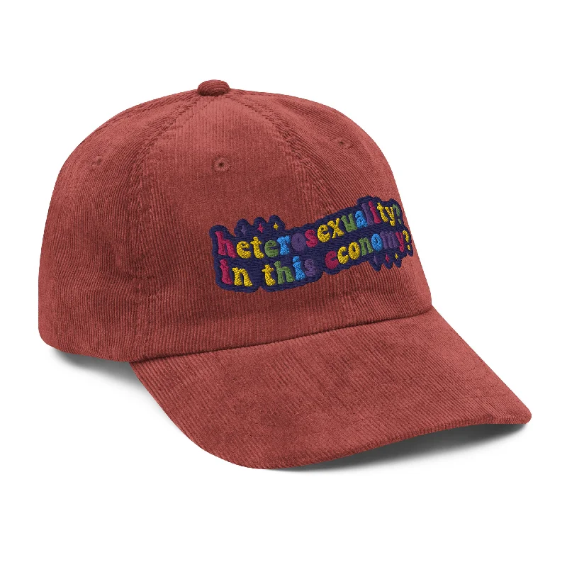 Heterosexuality? In This Economy? Corduroy Hat