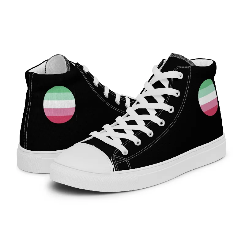 Abrosexual Pride Men’s High Top Canvas Athletic Shoes