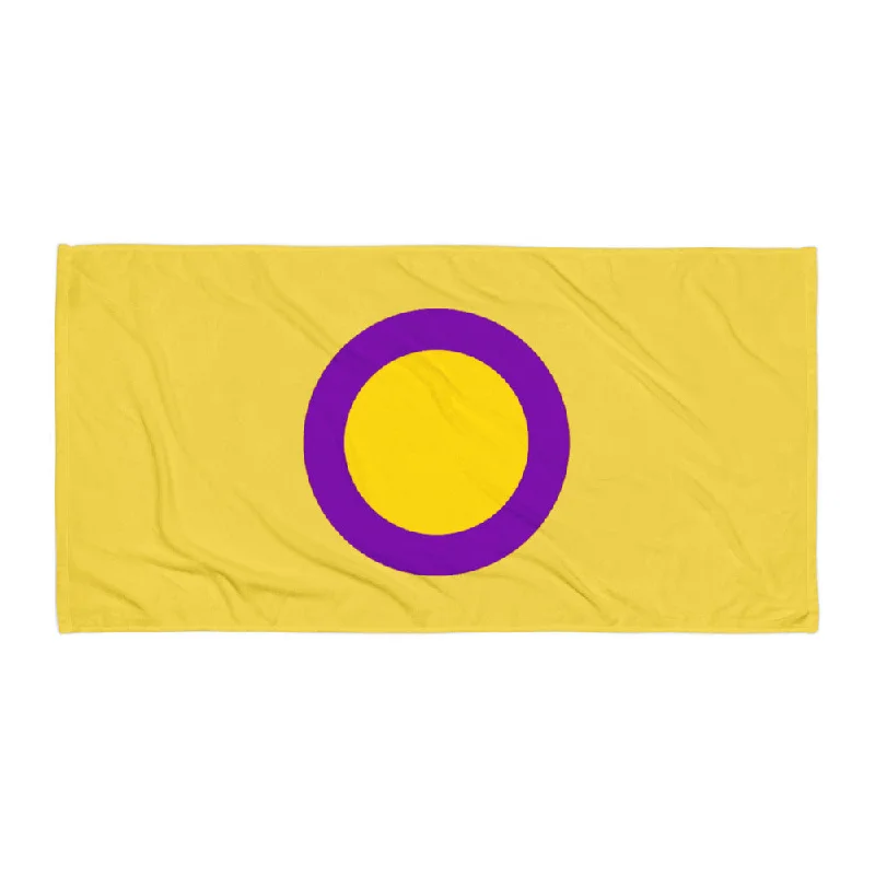 Intersex Pride Flag Beach Blanket Towel