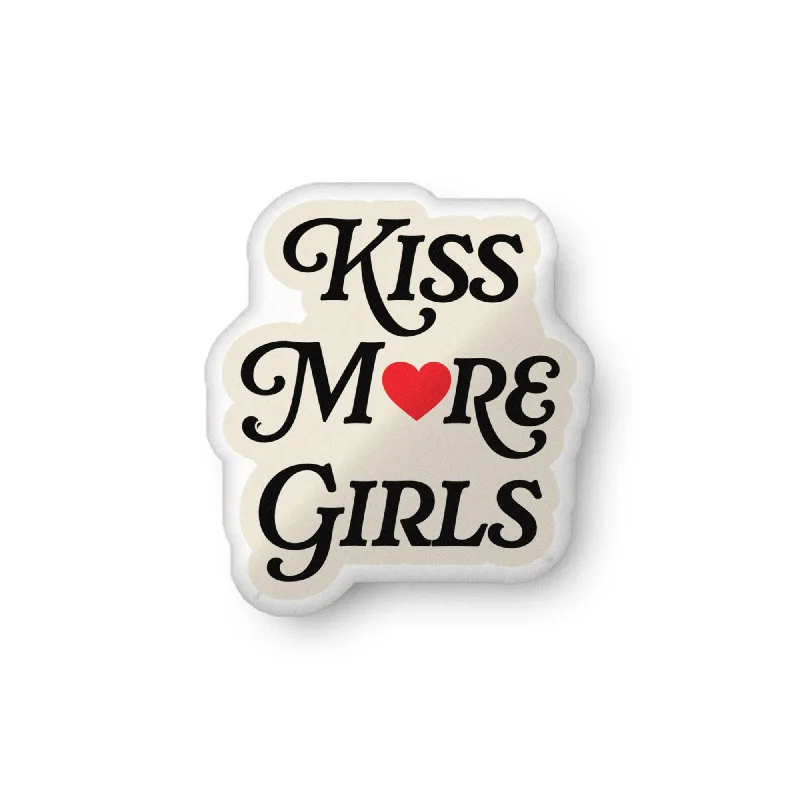Kiss More Girls Pillow