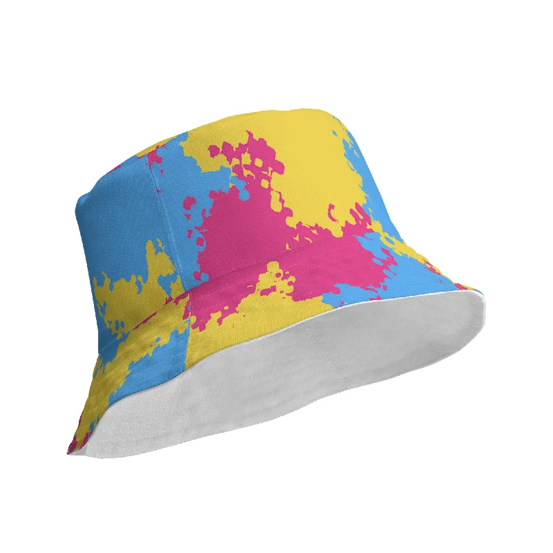 Pansexual Pan Pride Reversible Bucket Hat - Camouflage