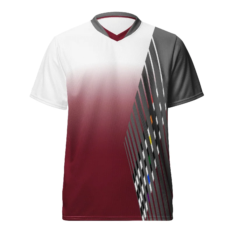 Graphic pride tees with neon pride flag colors--Ally Pride Unisex Sports Jersey