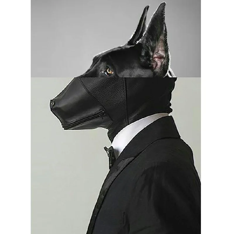 Naro Pinosa Doberman Puppy Play Muzzle Postcard