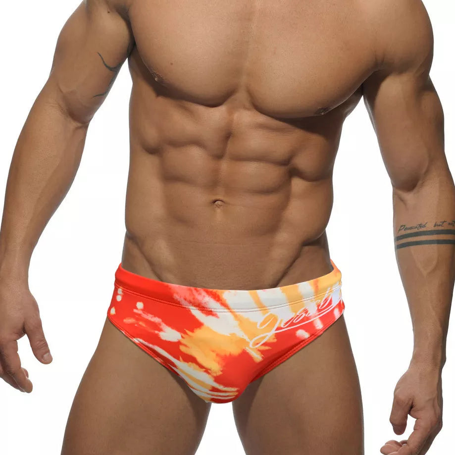Men's Fire Graffiti Swim Briefs