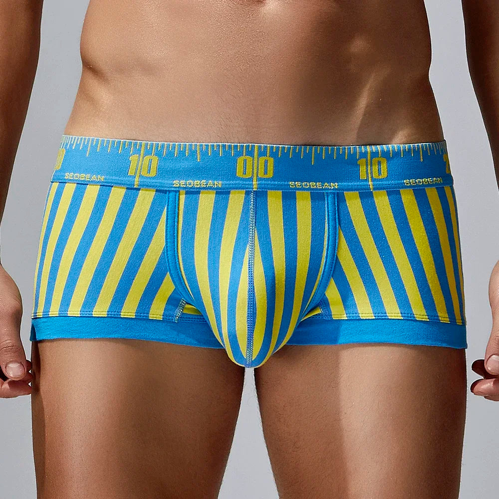 SEOBEAN Size Matters Striped Boxers