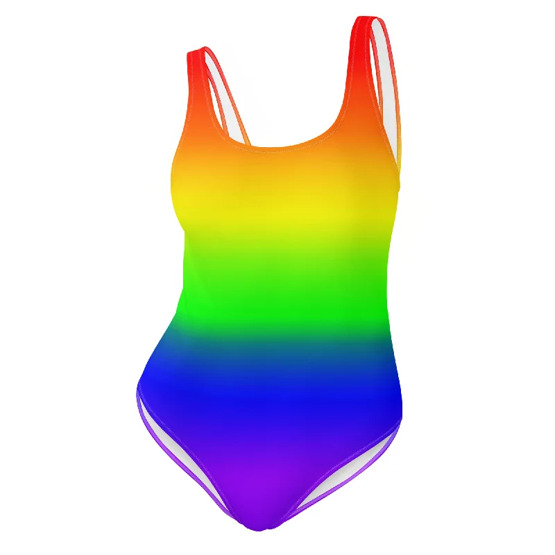 LGBTQ Pride Rainbow One-Piece Swimsuit