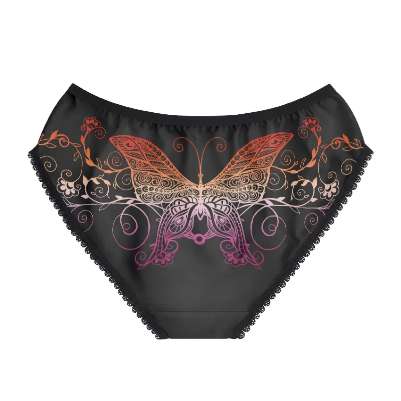 Lesbian Butterfly Women's Bikini Briefs Panties