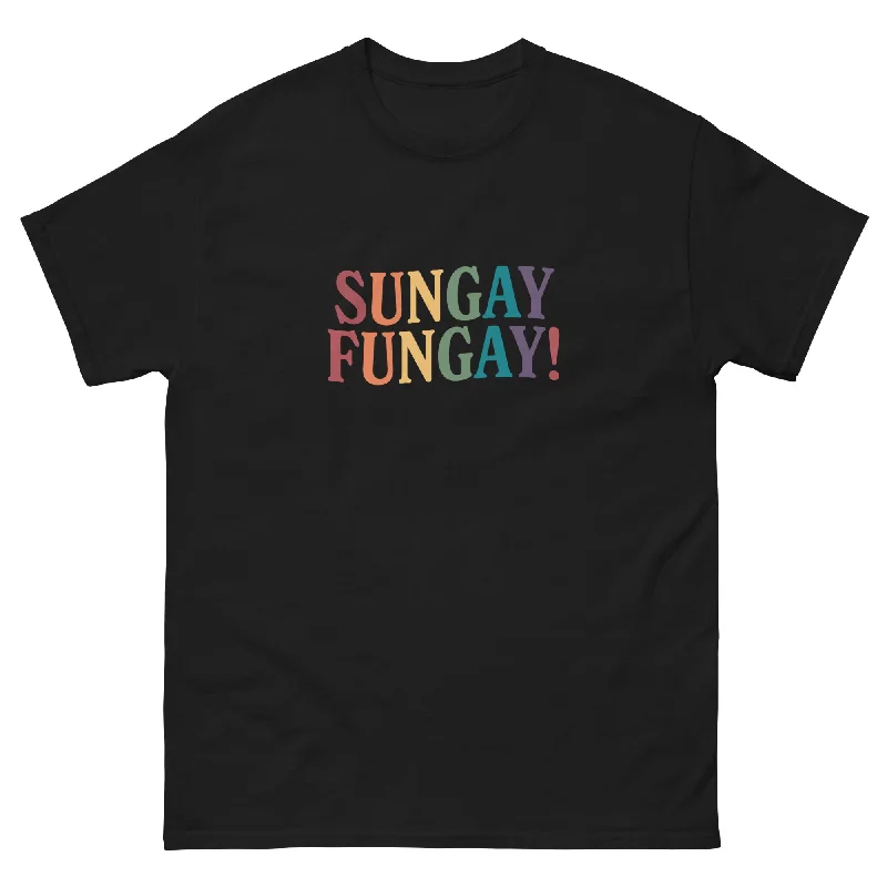 Affordable graphic tees for LGBTQ+ community events--Sungay Fungay Unisex Classic Tee Affordable graphic tees for LGBTQ+ community events--Sungay Fungay Unisex Classic Tee